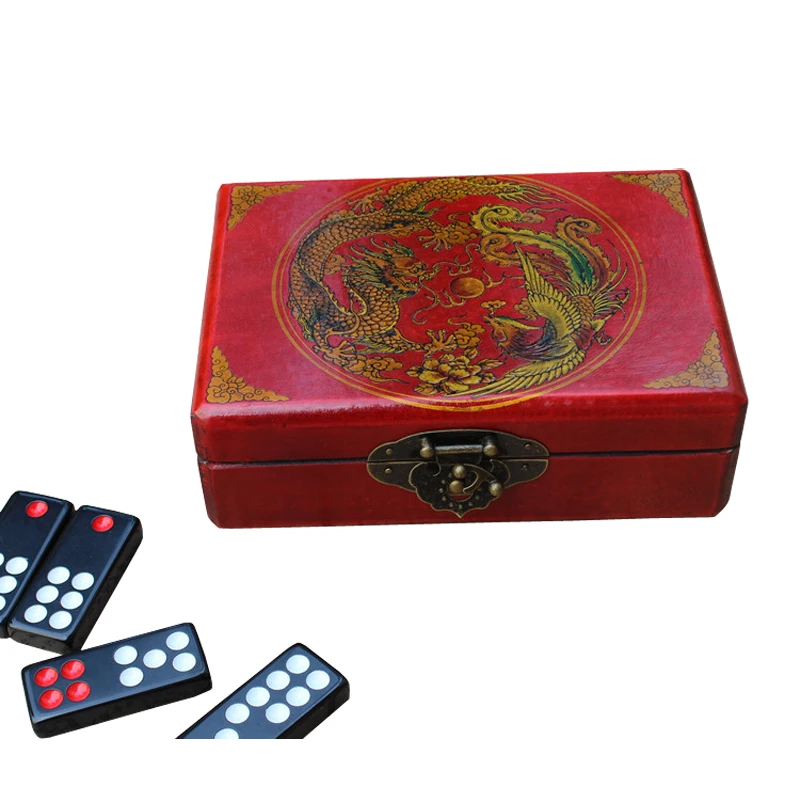 Горячие Pai Gow Domino игра Версия классический деревянный Стандартный складной шахматы домино набор паззлы семья развлечения подарок настольные игры