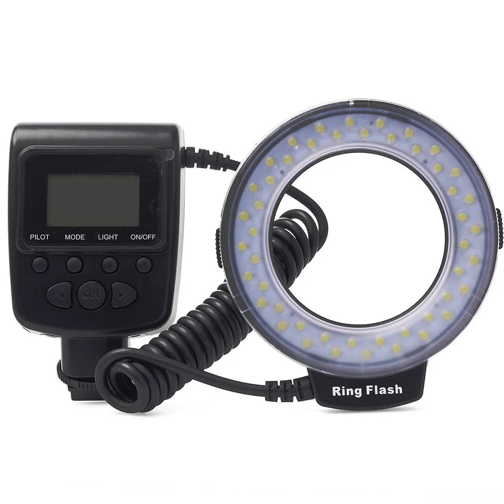 Светодиодный Macro Ring Flash Light для Nikon SLR Объективы фотокамер настенный адаптер
