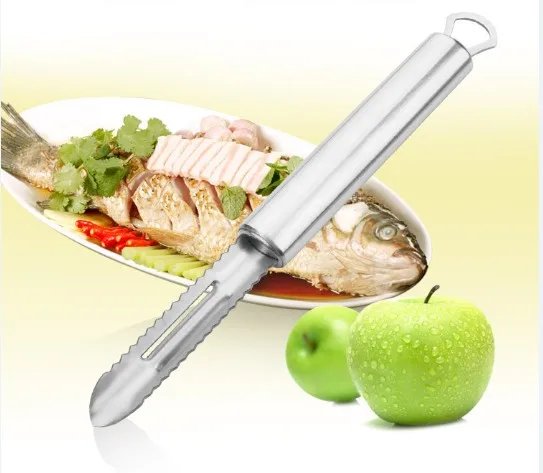 1 шт. s/сталь инструменты для приготовления рыбы скребок очистки нож чистки рыбьей
