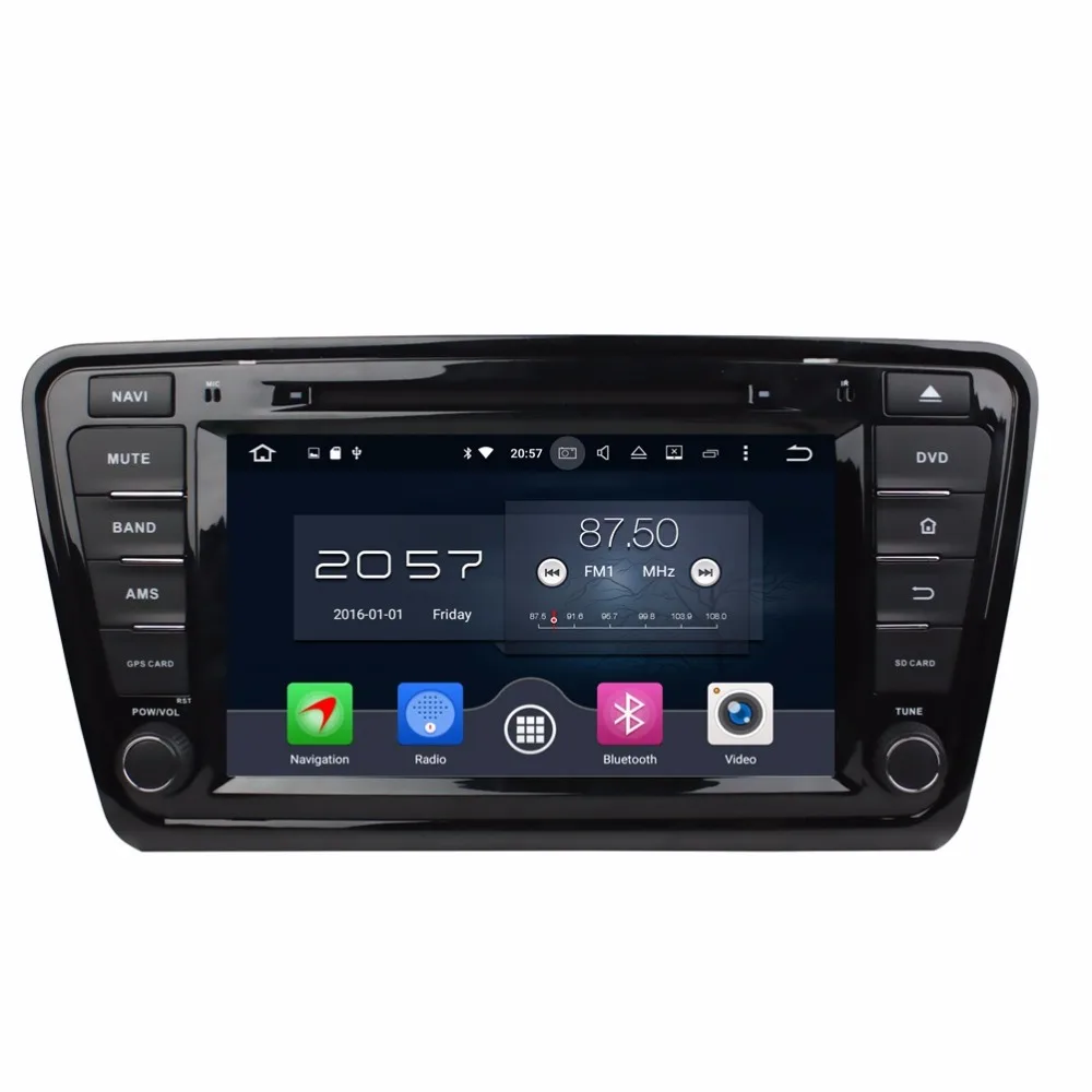 4 ГБ Оперативная память Octa core 8 &quotAndroid 6.0 автомобиль Радио DVD плеер для Skoda Octavia 2014 2016