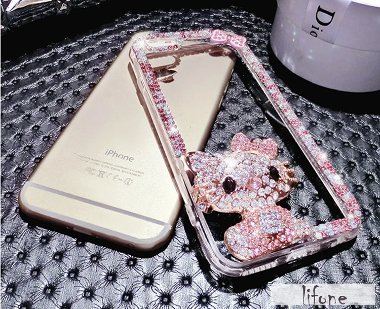 Чехол со стразами Kerzzil для iPhone 7 6 6S Plus Жесткий из поликарбоната с алмазным