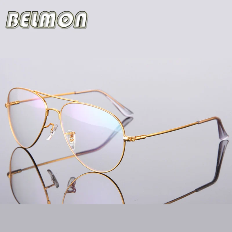 Золотая оправа для очков женщин и мужчин компьютерные оптические очки