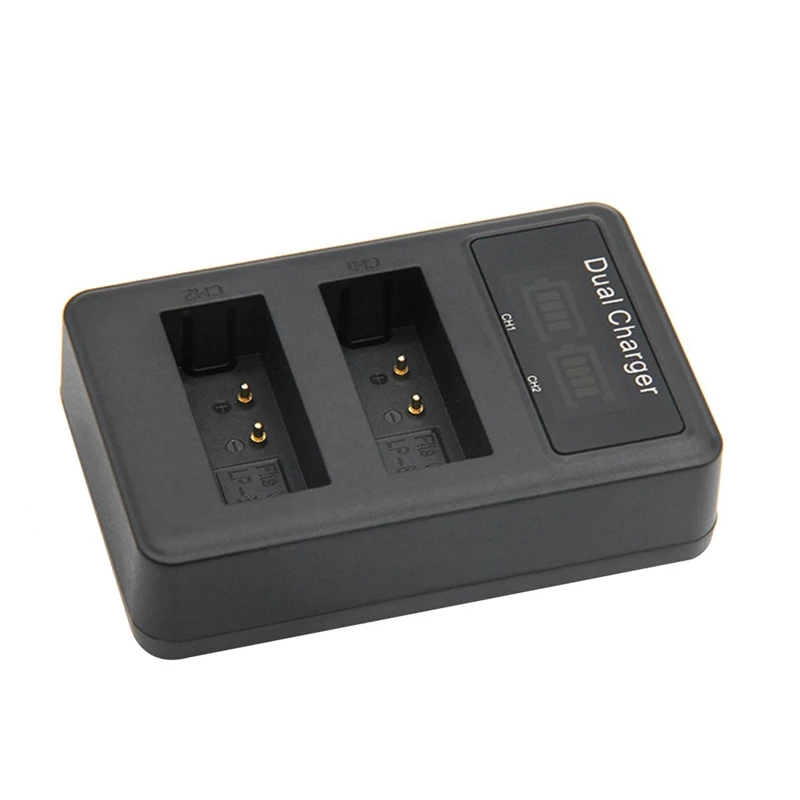 For Lp-E10 Usb Battery Charger Dual Ports Lcd Display Quick Charging Camera Digital Canon 1100D 1200D 1300 | Электроника