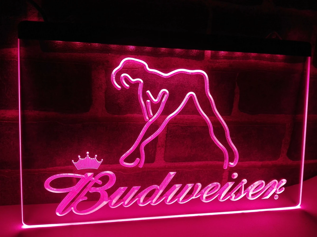 LA627 Budweiser пикантные танцор бар счастливые часы неоновая вывеска для организаций и