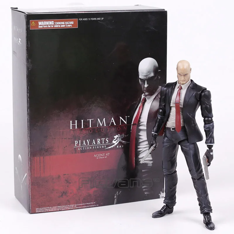 Играть Искусство KAI HITMAN abраствор агент 47 ПВХ фигурка Коллекционная модель игрушки 23 см