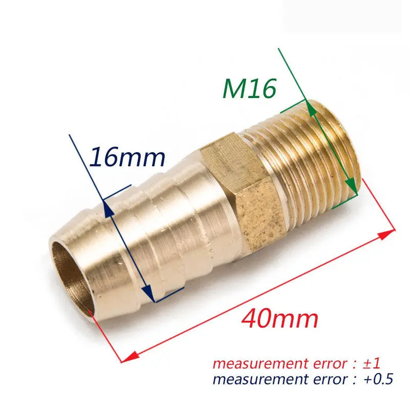 Латунный фитинг муфта 5/8 &quotшланг ID x 3/8&quot Мужской NPT Топливный Газ Вода |