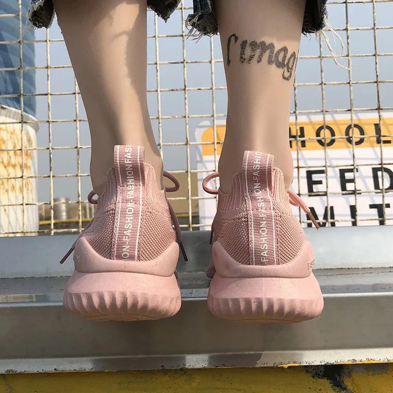 Женские летние кроссовки дышащая Спортивная повседневная обувь с низким