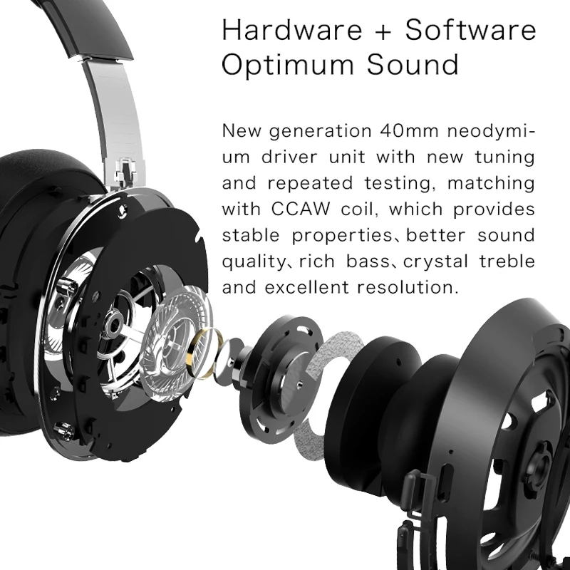 EDIFIER W828NB Bluetooth наушники ANC функция до 25 часов воспроизведения складной дизайн беспроводные наушники