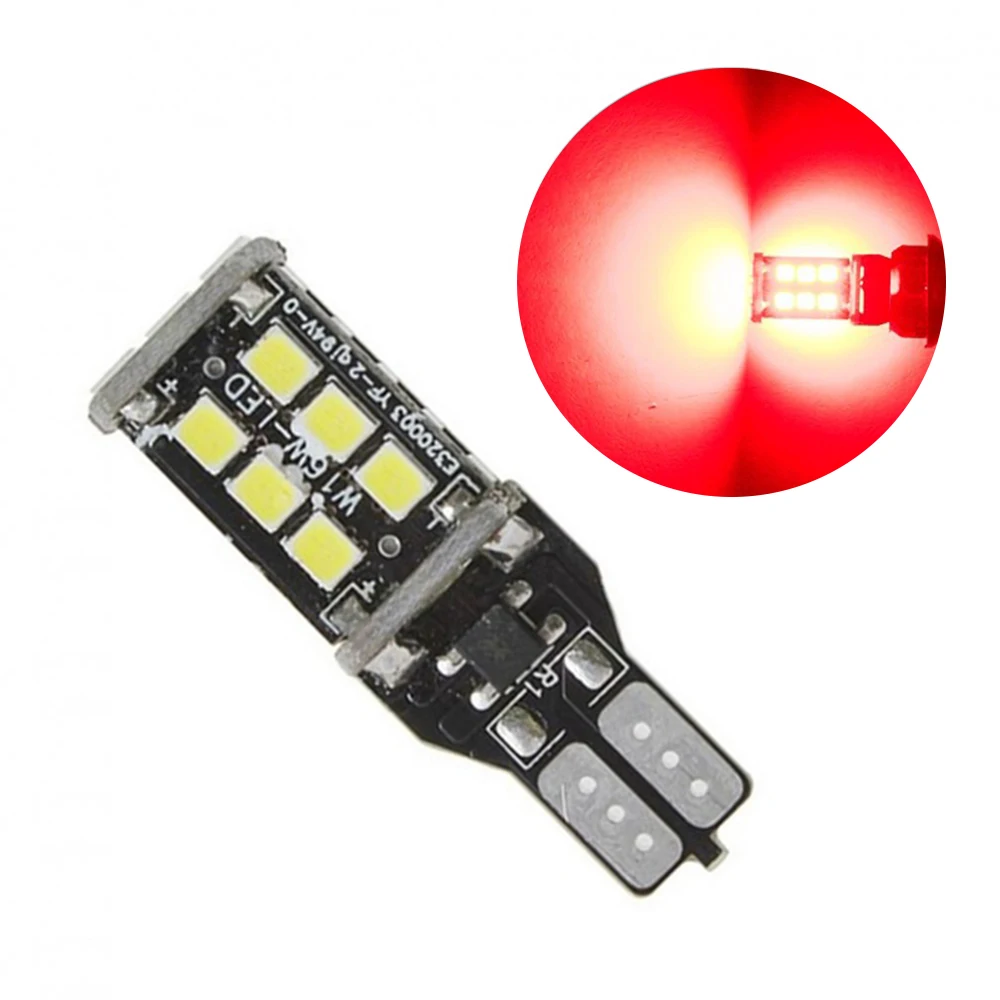 1 шт. светодиодный W16W T15 2835 15SMD Прохладный Canbus автомобильный обратный резервный