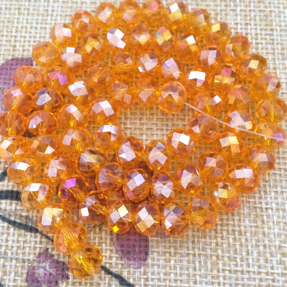 

5strand/500pcs factory outlet 4*6mm mix-colored AB crystla glass beads faceted rondelle abacus fashion loose spacers beads B674