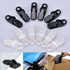 6 шт. многоразовый зажим для тента прищепки для брезента галстук вниз защелкивающиеся вешалки палатка Кемпинг затянуть инструмент выживания