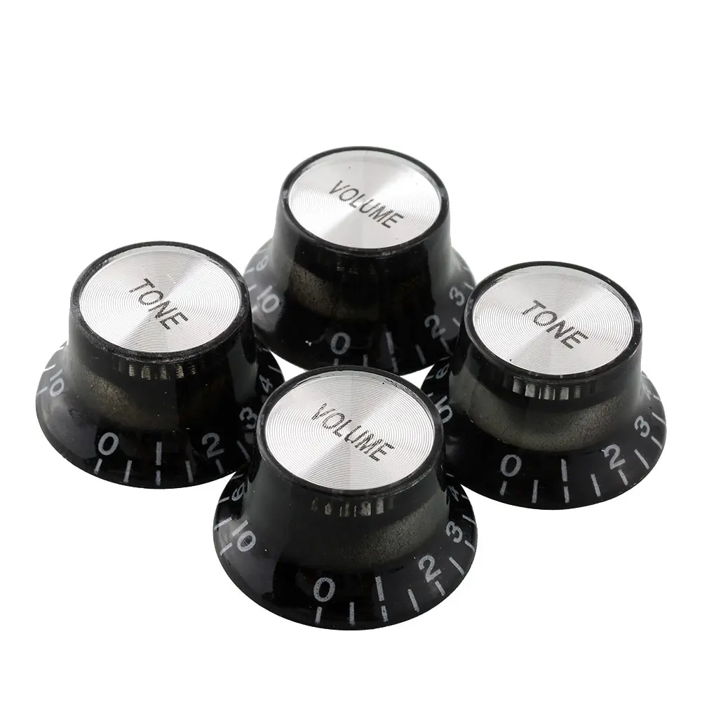Новый 4 шт. черный купол колокол форма Тон регулятор скорости громкости для
