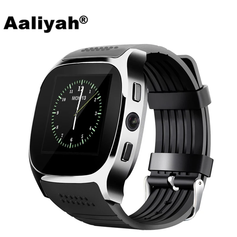 Смарт-часы Aaliyah T8 Bluetooth с камерой Facebook Whatsapp поддержка sim-карт TF для звонков