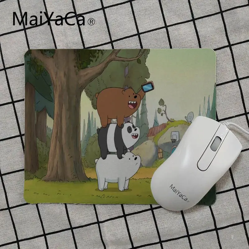 MaiYaCa Мы Голые Медведи уникальный настольный коврик игровой коврик для мыши Размер для 18x22 см 25x29 см маленький коврик для мыши - Цвет: No Lock Edge18x22cm