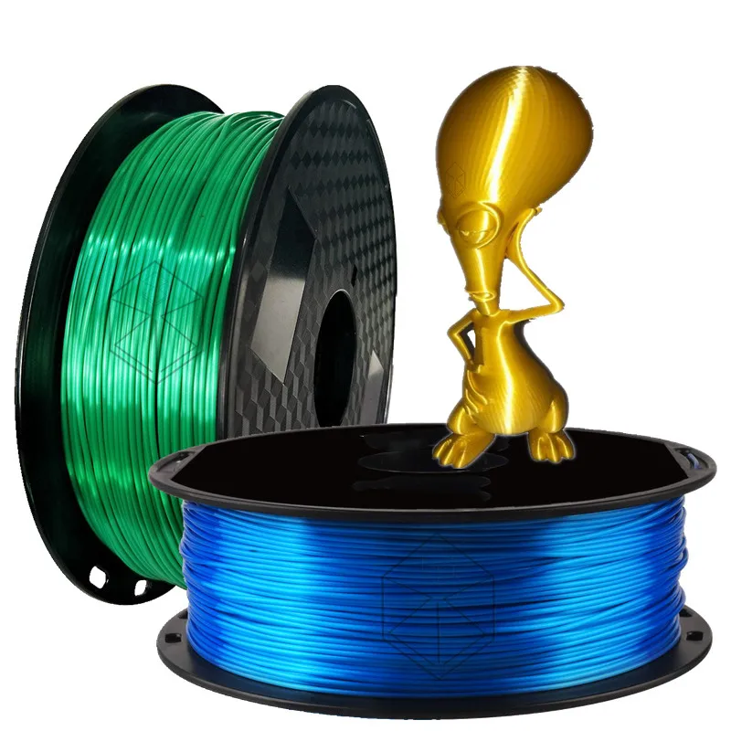 3D печать PLA нити 1 75 мм шелк золото чувство печати материал металл бронза
