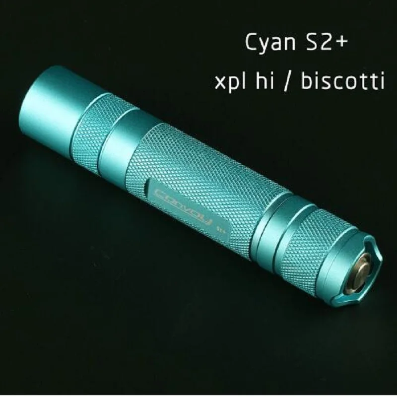 Convoy Cyan S2+ фонарик, с XPL HI led внутри и ar-покрытием стекла, Бискотти прошивки