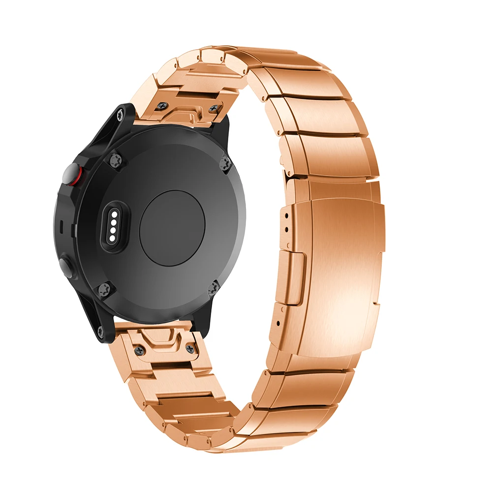 Ремешок из нержавеющей стали для смарт часов Garmin Fenix 5X 5xplus быстросъемный браслет