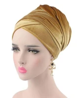 candy colors women headwear velvet headwrap african head wrap tie scarf twist hair band turban bandana bandage hijab hats