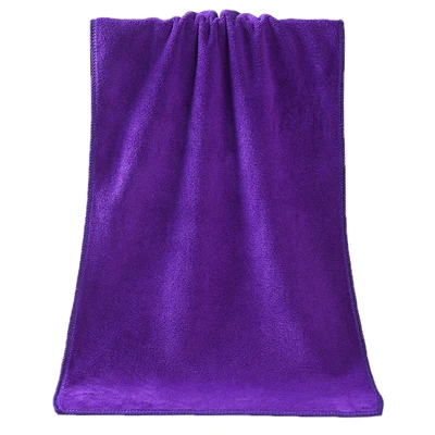 Purple 4 цвета, микрофибра, шапка для быстрой сушки волос, тюрбан для волос для женщин, девушек, девушек, шапка для купания, полотенце, головной убор# F - Цвет: Purple