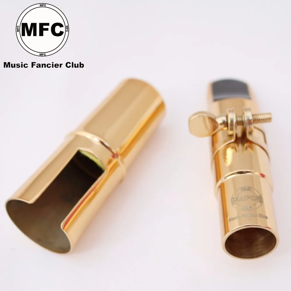 MFC тенор сопрано альт саксофон металлический мундштук электрофорез золотые Запчасти и аксессуары