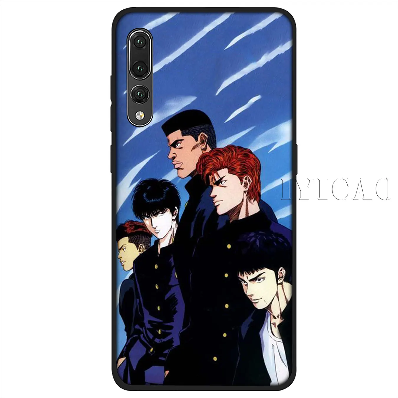 IYICAO SLAM DUNK Soft Silicone Phone Case for Huawei P30 P20 Pro P10 P9 P8 Lite Mini 2017 2016 P smart Z 2019 TPU Black Cover |