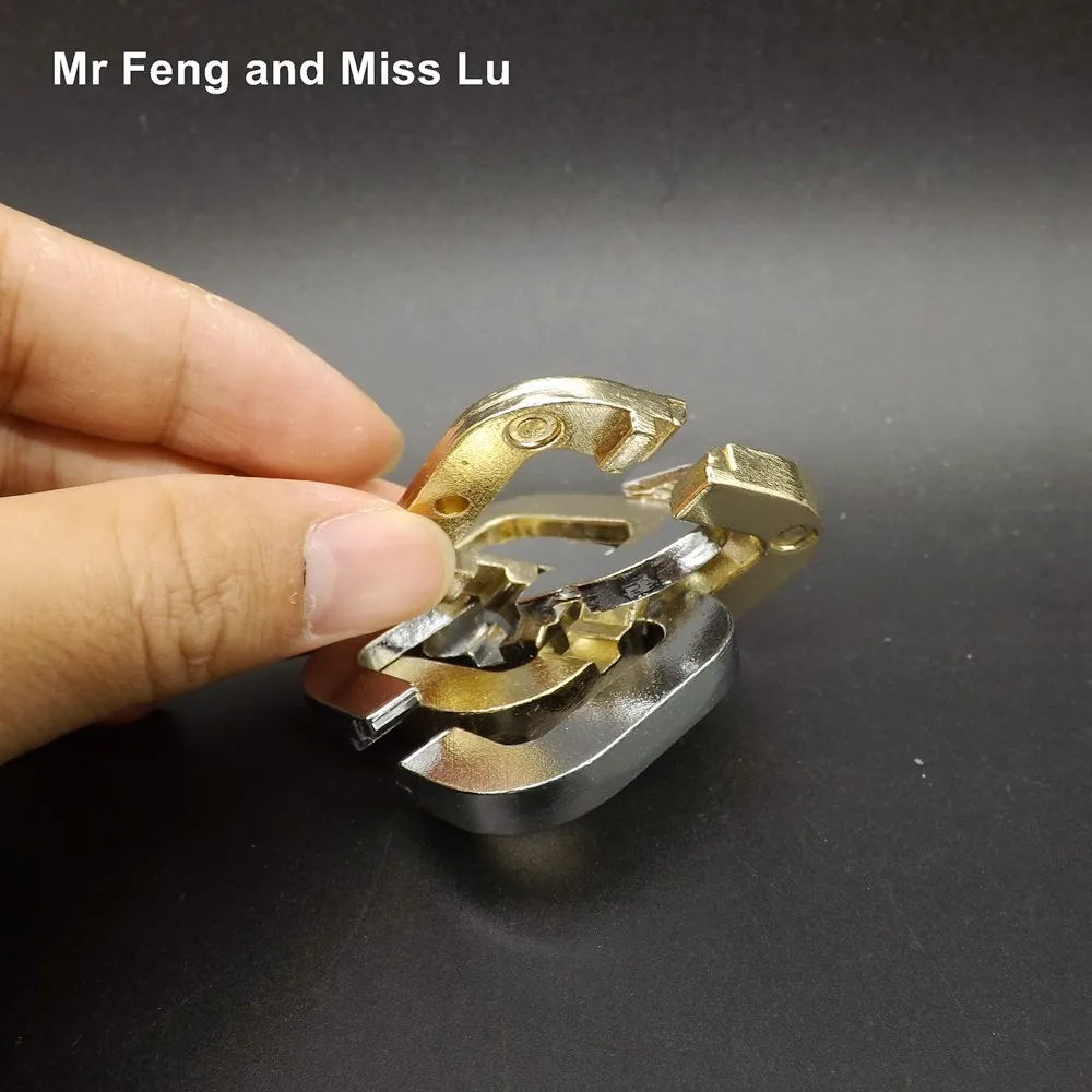 Четырехлистного клевера замок литой Metal Ring Puzzle 3D для активного отдыха с учетом