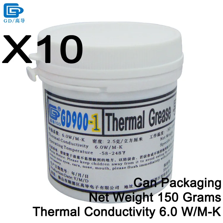 GD900-1-CN150 10 PCS GD900-1 Термальность проводящая силиконовая смазка паста соединения, содержащий серебристо-серый CN30 CN150 CN1000 ST30 SSY1 SY1 SY3 SY7 SY15 SY30 BX3 - Цвет лезвия: GD900-1-CN150 10 PCS
