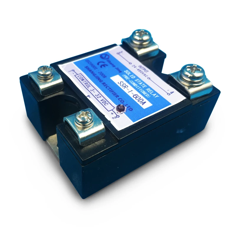 Бесплатная доставка Новое поступление SSR 40A 60A 100A выход 35 ~ 480VAC вход 3 32VDC Однофазное