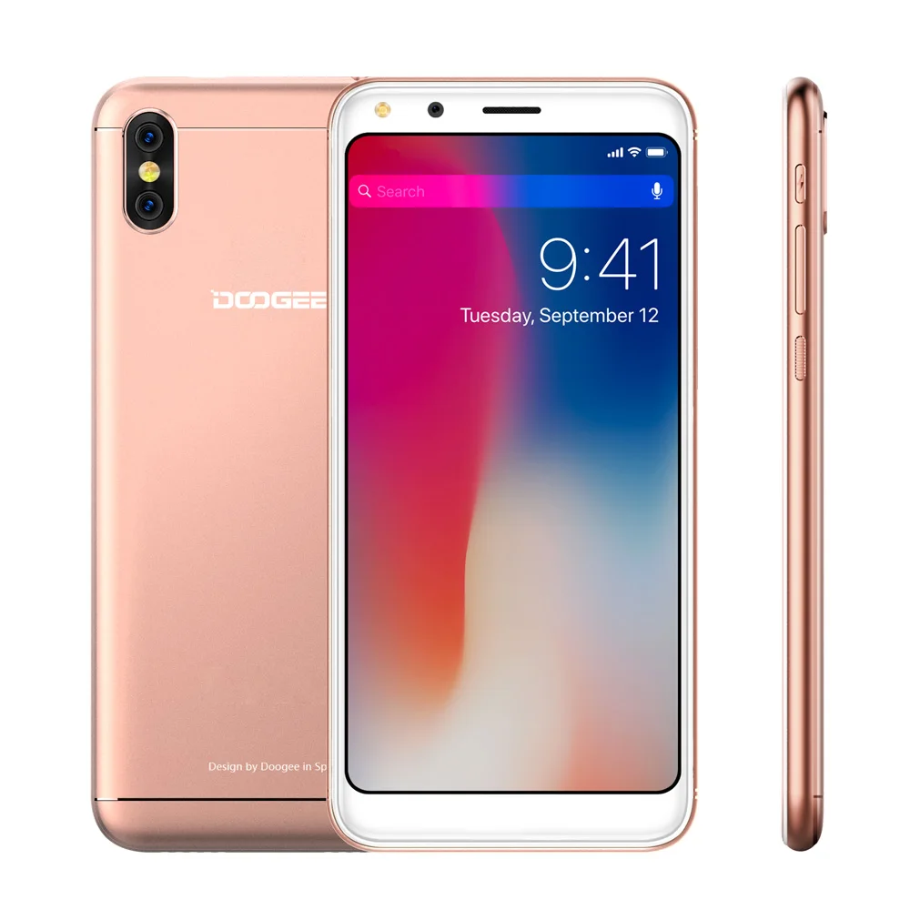 DOOGEE X53 5 3 дюймов 18:9 Экран смартфон 2200 мАч 1 ГБ + 16 5.0MP Камера сотовый телефон MTK6580 4