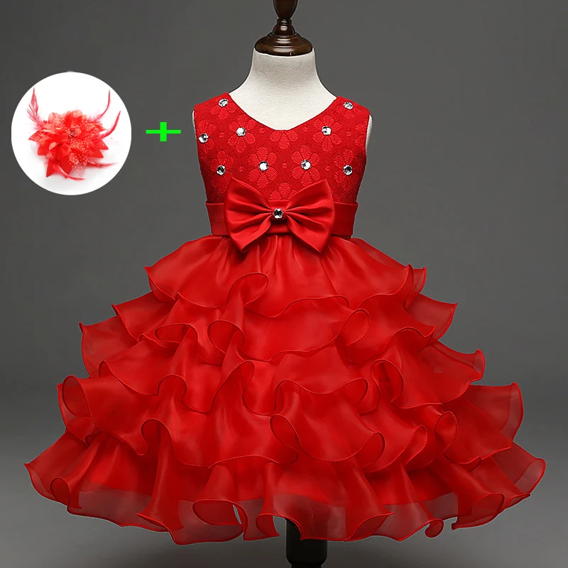 Children Rhinestone Glitz Pageant Wedding Princess Dresses Kids Baby Dress Blue Red White Purple Beige Ball Gowns | Детская одежда и