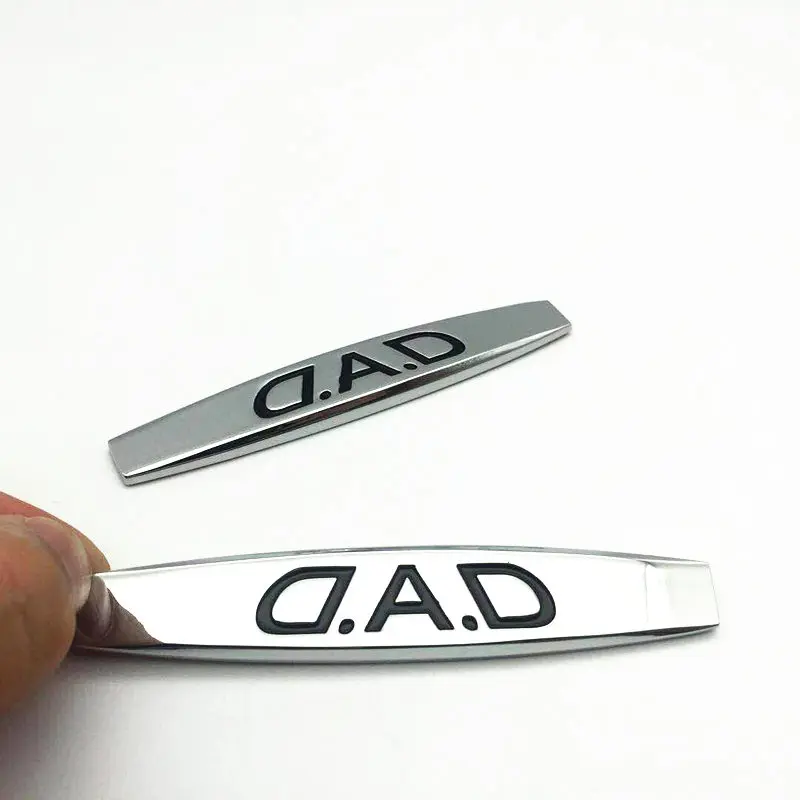 2 шт. пара стикеров на крыло автомобиля металлическая наклейка задний багажник