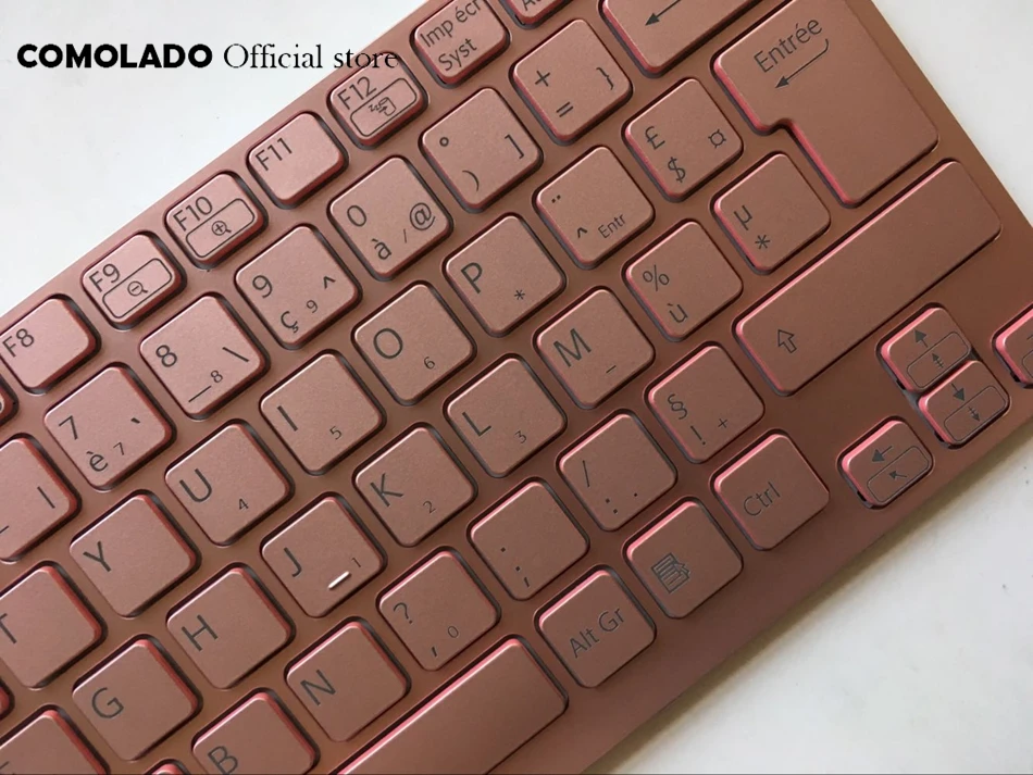 FR Французская клавиатура для Sony VAIO SVE 14 SVS14 SVE14A розовая с подсветкой Клавиатура