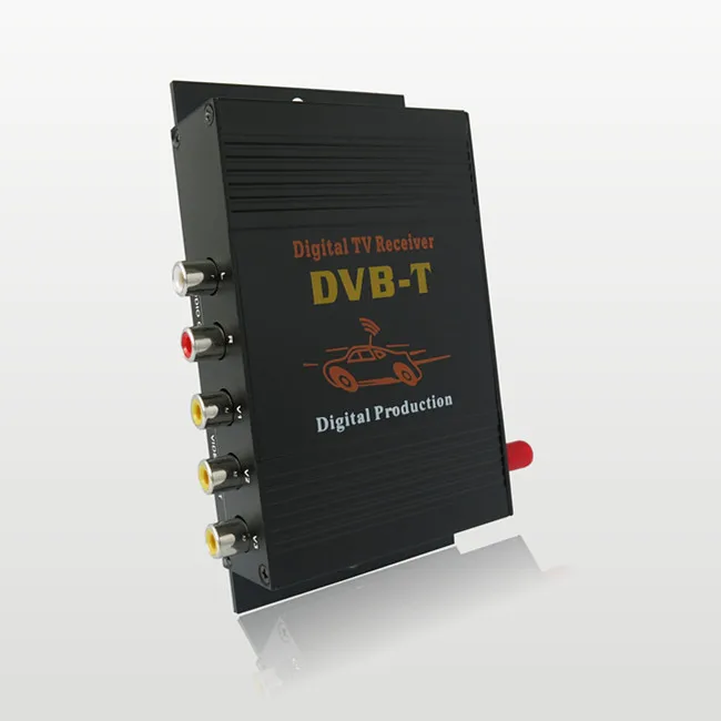 4 видео выход одноантенный Мобильный цифровой ТВ тюнер приемник MPEG автомобиля dvb t