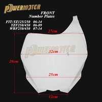 plastic fairing front number plates name panel for yz125 yz250 06 14 yz250f yz450f 06 19 wr250f wr450f 07 14off road motocross
