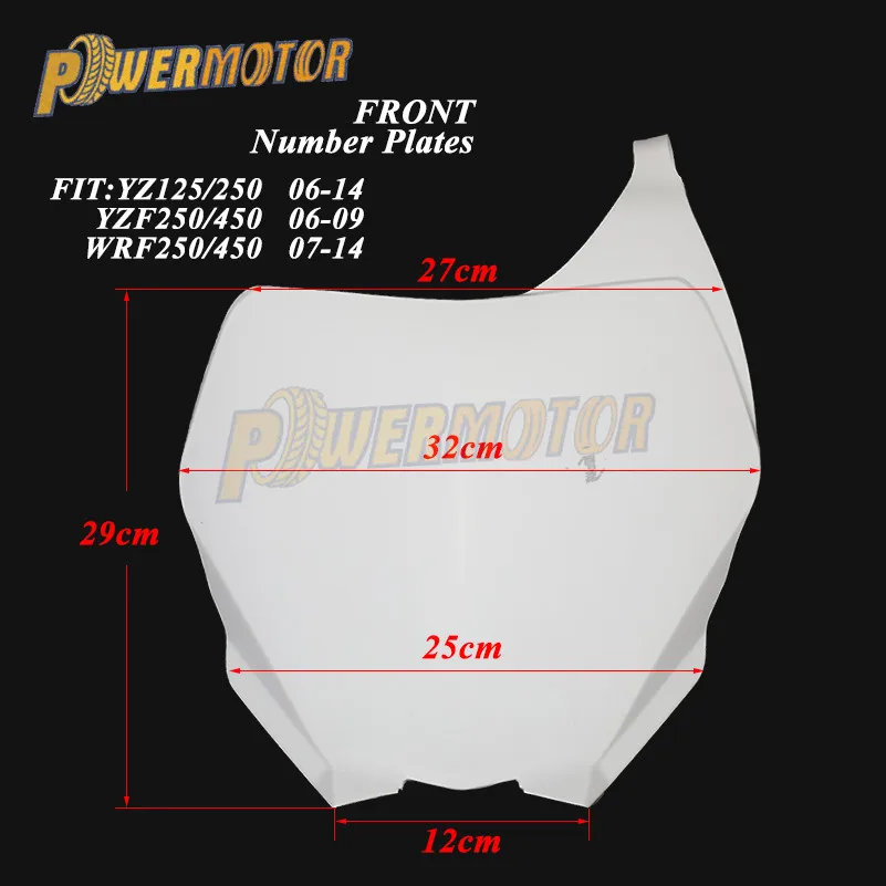 Пластмассовая обтекательная передняя панель с цифрами для YZ125 YZ250 06 14 YZ250F YZ450F 19
