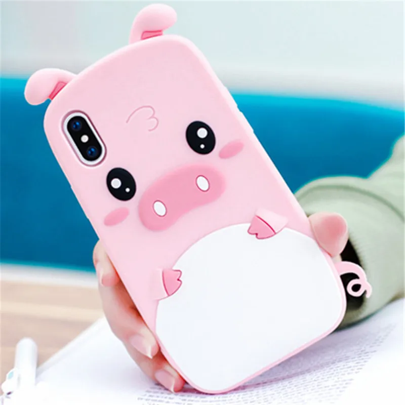 3D мультфильм о розовой свинье телефонные чехлы для huawei P Smart Y5 Y6 Y7 Prime 2018 P20 Pro P10 P8 P9