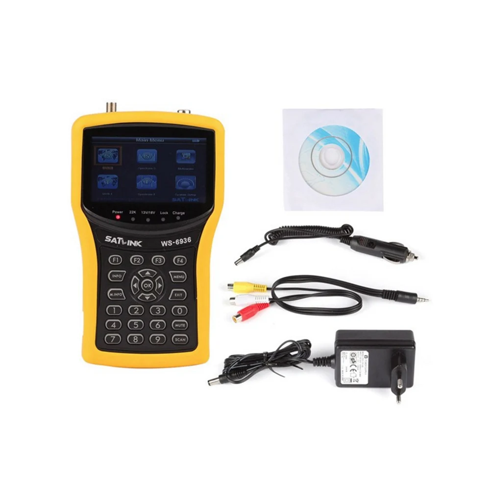 4.3inch LCD SATLINK WS6936 DVB-S &amp DVB-T Combo Signal Finder Meter WS-6936 | Электроника