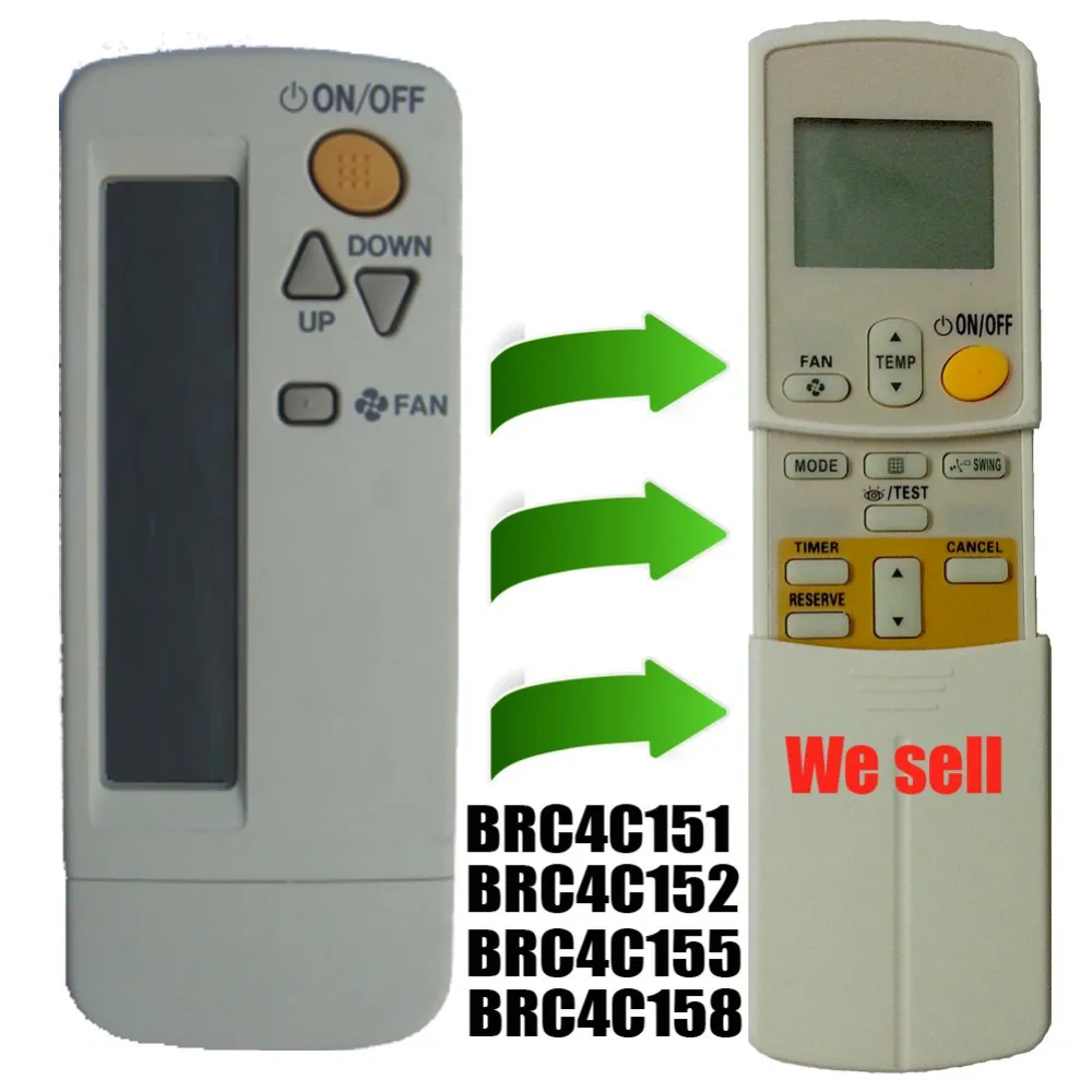 

(4pcs) YINGRAY Replacement Remote for Daikin Air Conditioner Remote Control Model Brc4c151 Brc4c152 Brc4c153 Brc4c155 Brc4c158