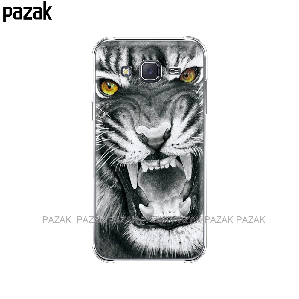 Силиконовый чехол для телефона Samsung Galaxy J1 J2 J3 J5 J7 MINI 2016 2015 prime tiger lion bear | Мобильные