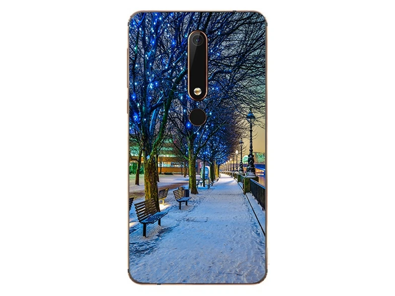 Силиконовый чехол для Nokia 2 3 5 6 Nokia2 Nokia3 Nokia5 Nokia6 мягкий из ТПУ с узором чехлы