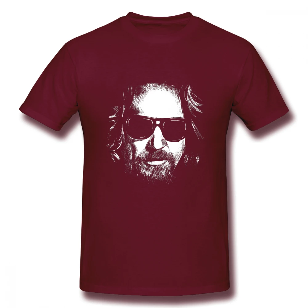 Коричневый The Dude Jeff Bridges Big Lebowski футболка унисекс Homme футболка из органического хлопка большой размер футболка - Цвет: Коричневый
