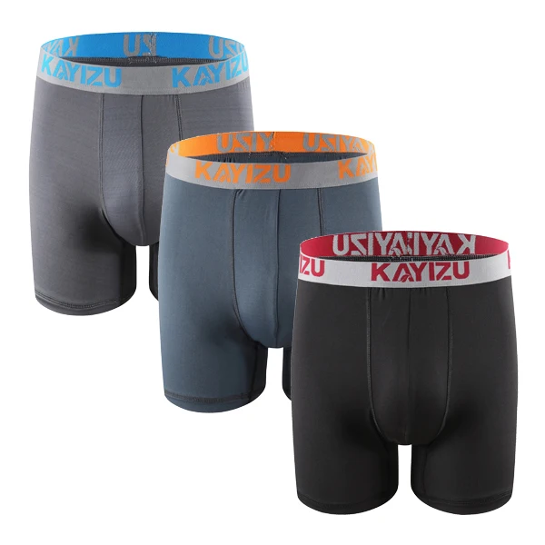 3 pieces KAYIZU трусы-боксеры с изображением Для мужчин 3Pcs \ нижнее белье боксер самакуэка прочны боксерские трусы Мужское нижнее белье, хлопковые трусы Для мужчин трусы-боксеры с изображением pour homme - Цвет: 3 pieces