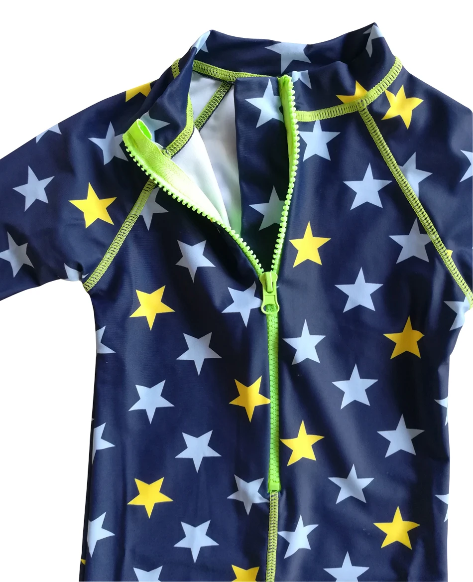 Bonverano (ТМ) Детский Слитный Солнцезащитный Пляжный Купальник с Рисунком Звезд Для