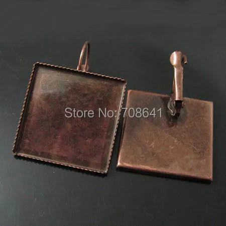 Заготовки для сережек заготовки с квадратным ободком кабошон фурнитура