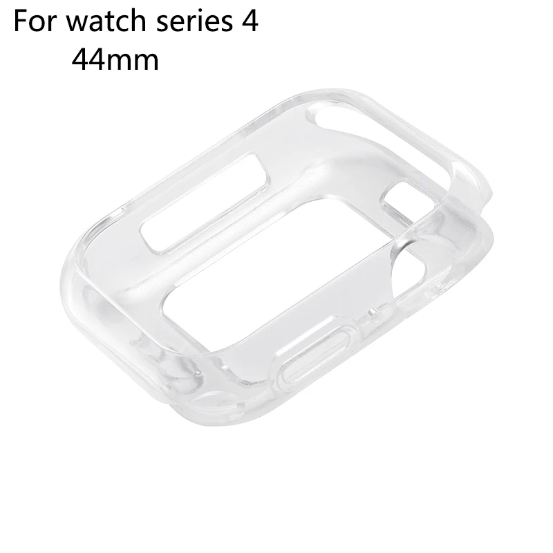 Силиконовый мягкий чехол из ТПУ для Apple Series 4 40 мм 44 аксессуары Защитные чехлы