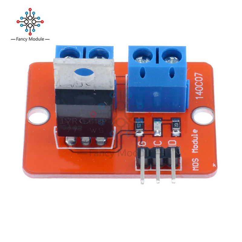 Верхняя кнопка MOSFET IRF520 модуль драйвера для Arduino ARM Raspberry pi|module for arduino|module arduinomodule