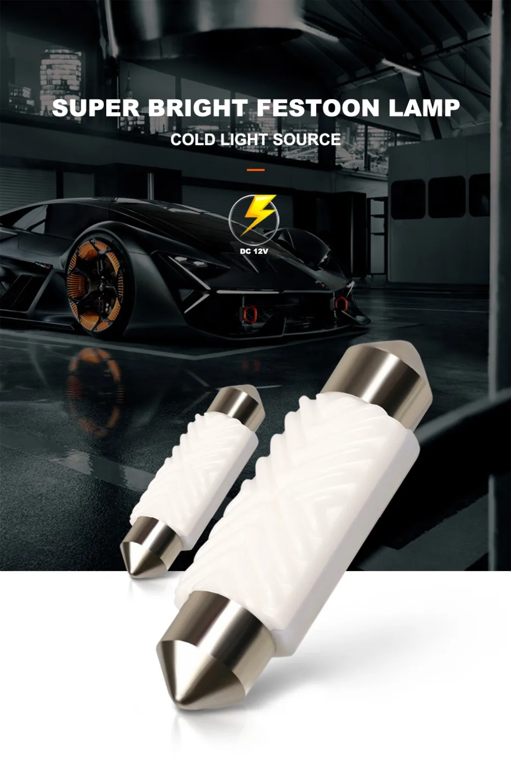 ANMINGPU 2x Высокая мощность сигнальная лампа C5W Led 31 мм 36 мм 39 мм 42 мм гирлянда 2835SMD C10W Led CANBUS Внутренняя купольная лампа светильник для чтения