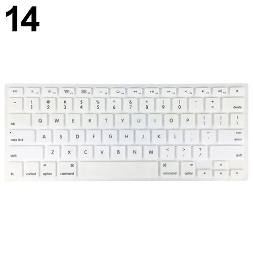 Мягкий чехол для клавиатуры Apple MacBook Air Pro 13/15/17 дюймов защитный наклейки ноутбука |
