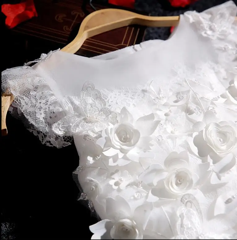 Bead 3D Flower Girl Summer Dress Dresses for Weddings Formal Prom Kids First Holy Communion | Детская одежда и обувь