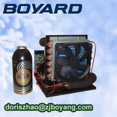 R134a 24 В/48V24V/48 В DC крошечный Холодильный агрегат конденсаторного блока для мини